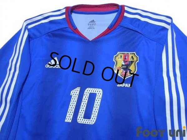 Photo3: Japan 2004 Home Long Sleeve Shirt #10 Shunsuke Nakamura w/tags (3)