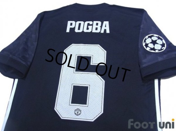 Photo4: Manchester United 2017-2018 Away Shirt #6 Pogba Champions League Patch/Badge w/tags (4)