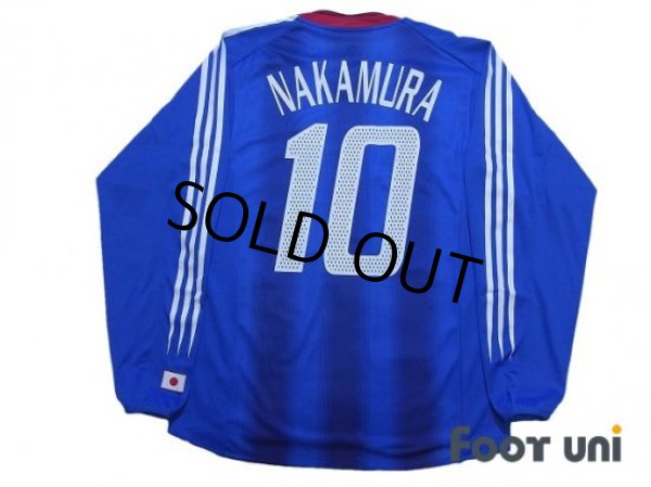 Photo2: Japan 2004 Home Long Sleeve Shirt #10 Shunsuke Nakamura w/tags (2)