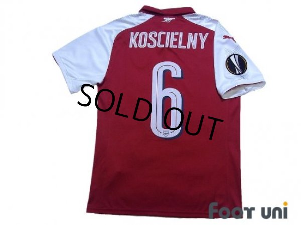 Photo2: Arsenal 2017-2018 Home Shirt #6 Koscielny  EL Patch/Badge w/tags (2)