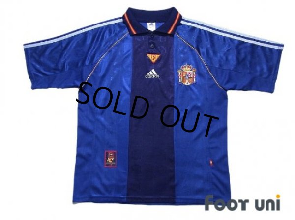 Photo1: Spain 1998 Away Shirt (1)