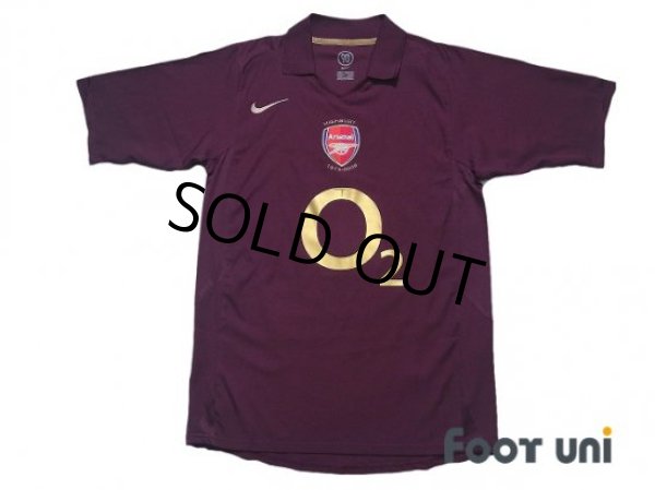 Photo1: Arsenal 2005-2006 Home Shirt (1)