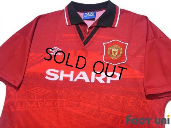 Photo3: Manchester United 1994-1996 Home Shirt (3)