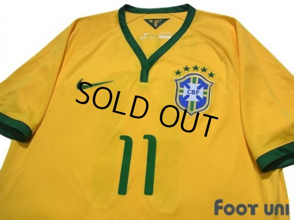Photo3: Brazil 2014 Home Shirt #11 Oscar (3)