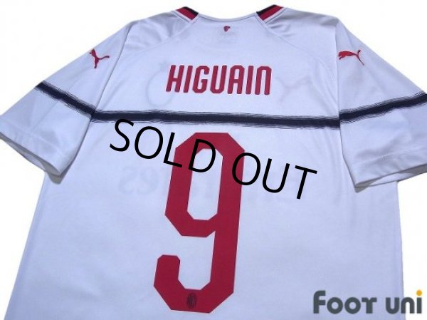 Photo4: AC Milan 2018-2019 Away Shirt #9 Higuain (4)