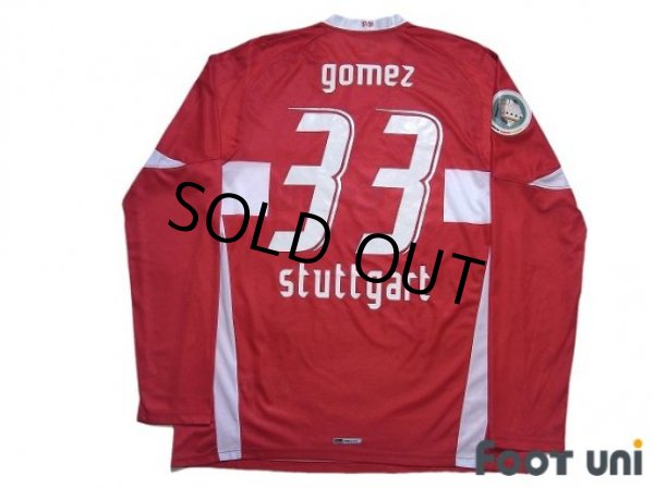 Photo2: VfB Stuttgart 2007-2008 Away Long Sleeve Shirt #33 Mario Gomez (2)