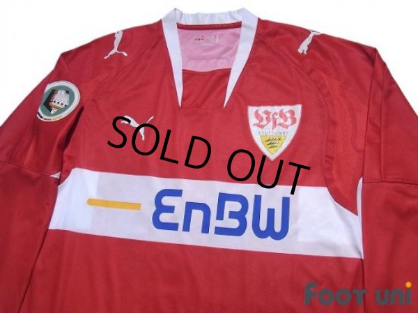 Photo3: VfB Stuttgart 2007-2008 Away Long Sleeve Shirt #33 Mario Gomez (3)