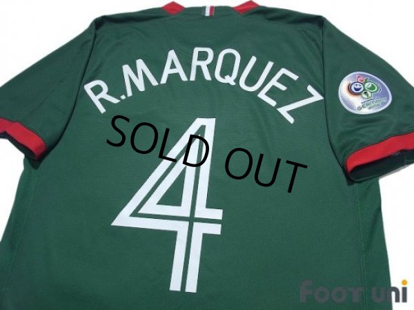 Photo4: Mexico 2006 Home Shirt #4 Rafael Marquez FIFA World Cup 2006 Germany Patch/Badge (4)