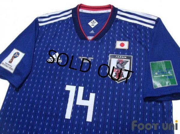 Photo3: Japan 2018 Home Authentic Shirt #14 Takashi Inui FIFA World Cup Russia 2018 Patch/Badge (3)