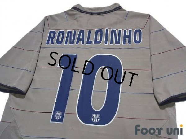 Photo4: FC Barcelona 2003-2005 Away Shirt #10 Ronaldinho (4)