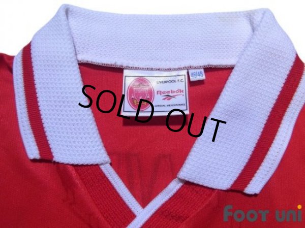 Photo5: Liverpool 1996-1998 Home Long Sleeve Shirt #18 Owen The F.A. Premier League Patch/Badge (5)
