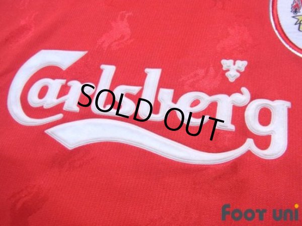 Photo7: Liverpool 1996-1998 Home Long Sleeve Shirt #18 Owen The F.A. Premier League Patch/Badge (7)