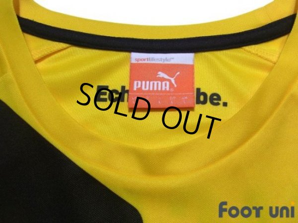 Photo5: Borussia Dortmund 2014-2015 Home Long Sleeve Shirt #7 Shinji Kagawa Bundesliga Patch/Badge (5)