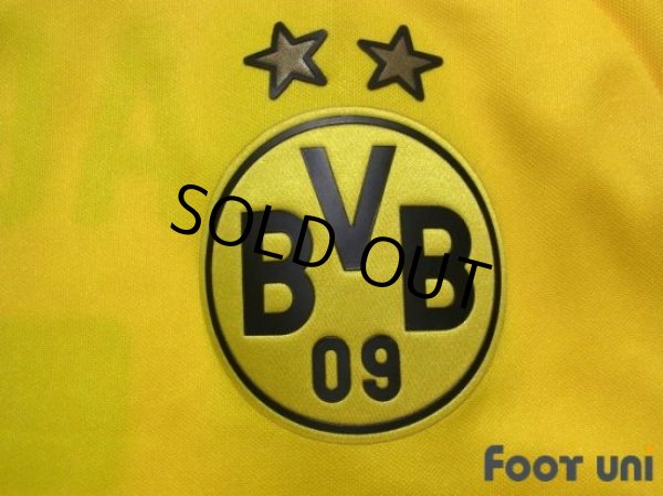 Photo6: Borussia Dortmund 2014-2015 Home Long Sleeve Shirt #7 Shinji Kagawa Bundesliga Patch/Badge (6)