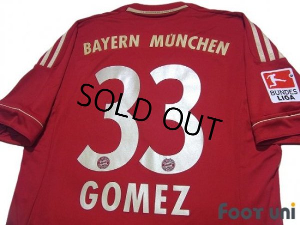 Photo4: Bayern Munchen 2011-2013 Home Shirt #33 Mario Gomez w/tags (4)