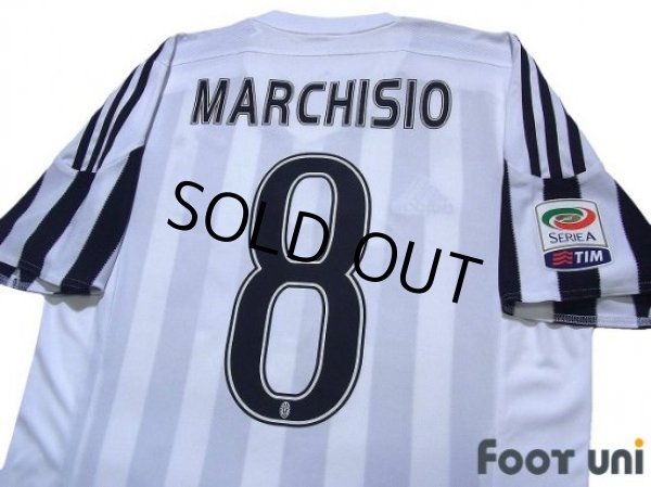 Photo4: Juventus 2015-2016 Home Shirts and shorts Set #8 Marchisio Scudetto Patch/Badge (4)