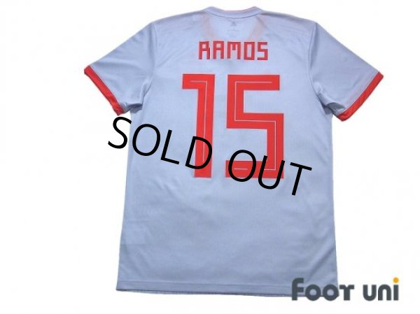 Photo2: Spain 2018 Away Shirt #15 Sergio Ramos (2)