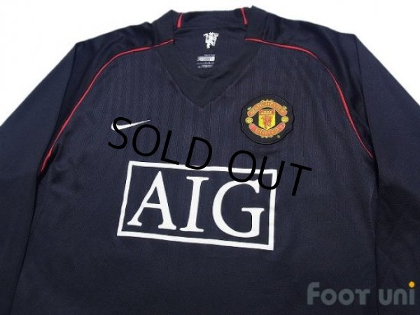 Photo3: Manchester United 2007-2008 Away Long Sleeve Shirt (3)