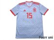 Photo1: Spain 2018 Away Shirt #15 Sergio Ramos (1)