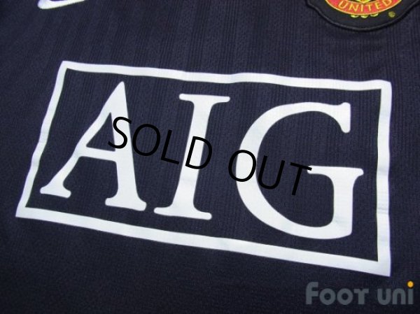 Photo6: Manchester United 2007-2008 Away Long Sleeve Shirt (6)