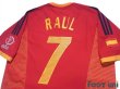 Photo4: Spain 2002 Home Shirt #7 Raul 2002 FIFA World Cup Korea Japan Patch/Badge (4)