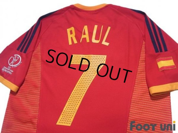Photo4: Spain 2002 Home Shirt #7 Raul 2002 FIFA World Cup Korea Japan Patch/Badge (4)