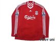 Photo1: Liverpool 2008-2010 Home Long Sleeve Shirt #8 Gerrard BARCLAYS PREMIER LEAGUE Patch/Badge (1)