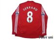 Photo2: Liverpool 2008-2010 Home Long Sleeve Shirt #8 Gerrard BARCLAYS PREMIER LEAGUE Patch/Badge (2)