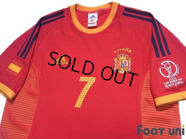 Photo3: Spain 2002 Home Shirt #7 Raul 2002 FIFA World Cup Korea Japan Patch/Badge (3)