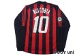 Photo2: AC Milan 2002-2003 Home Long Sleeve Shirt #10 Rui Costa Lega Calcio Patch/Badge (2)