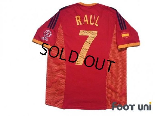 Photo2: Spain 2002 Home Shirt #7 Raul 2002 FIFA World Cup Korea Japan Patch/Badge (2)