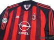 Photo3: AC Milan 2002-2003 Home Long Sleeve Shirt #10 Rui Costa Lega Calcio Patch/Badge (3)