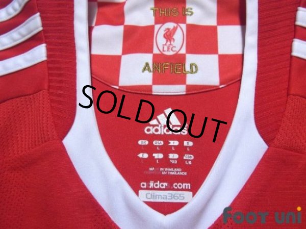 Photo5: Liverpool 2008-2010 Home Long Sleeve Shirt #8 Gerrard BARCLAYS PREMIER LEAGUE Patch/Badge (5)