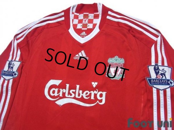 Photo3: Liverpool 2008-2010 Home Long Sleeve Shirt #8 Gerrard BARCLAYS PREMIER LEAGUE Patch/Badge (3)
