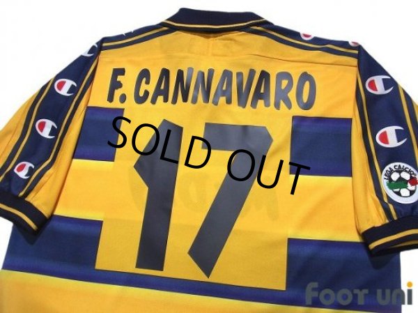 Photo4: Parma 2000-2001 Home Shirt #17 Fabio Cannavaro Lega Calcio Patch/Badge (4)