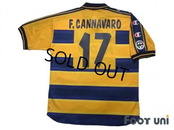 パルマ F. CANNAVARO 17 シャツ Parma AC F.Cannavaro #17 Football 2001-2002 Vintage Jersey