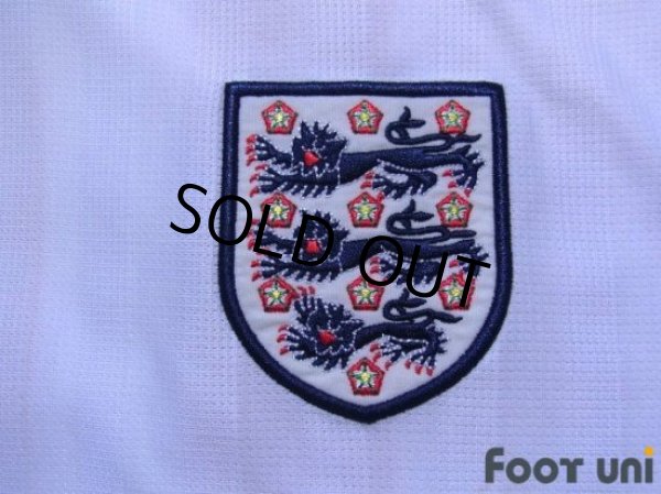 Photo6: England 1986 Home Reprint Shirt #10 (6)
