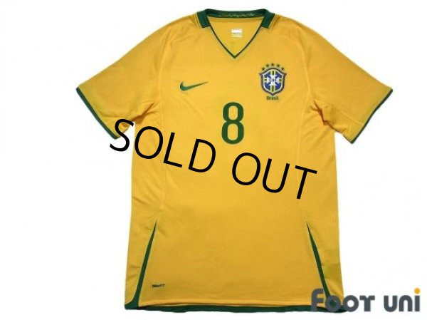 Photo1: Brazil 2008 Home Shirt #8 Kaka (1)