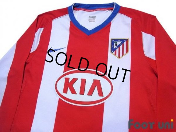 Photo3: Atletico Madrid 2007-2008 Home Authentic Long Sleeve Shirt (3)