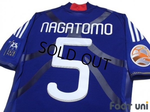 Photo4: Japan 2011 Home Techfit Shirt #5 Yuto Nagatomo ASIAN Cup 2011 Patch/Badge w/tags (4)