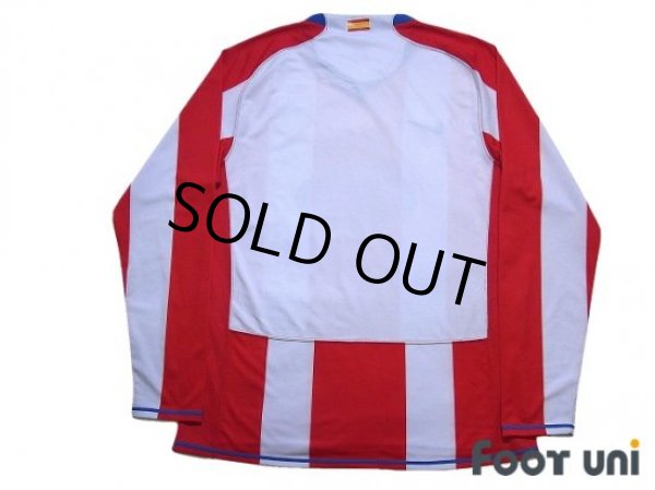 Photo2: Atletico Madrid 2007-2008 Home Authentic Long Sleeve Shirt (2)