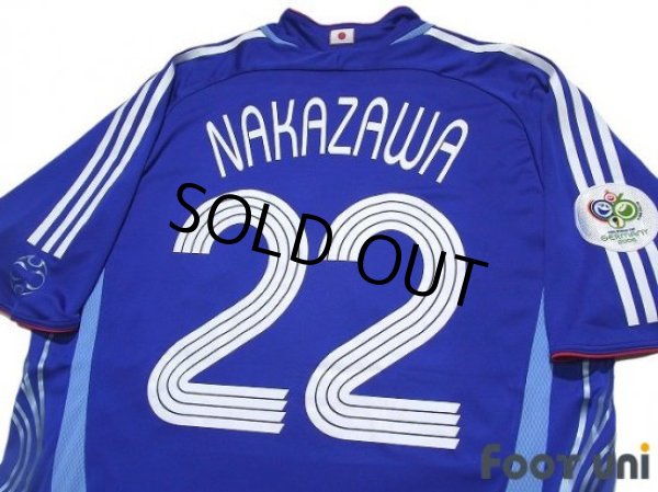Photo4: Japan 2006 Home Authentic Shirt #22 Yuji Nakazawa FIFA World Cup 2006 Germany Patch/Badge (4)