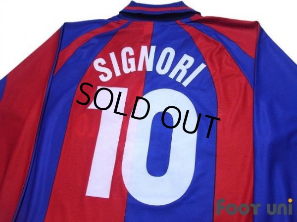 Photo4: Bologna 1999-2000 Home Long Sleeve Shirt #10 Signori 90th Anniversary Embroidery (4)