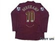 Photo2: Arsenal 2005-2006 Home  Authentic Long Sleeve Shirt #10 Bergkamp w/tags (2)