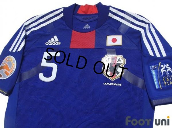 Photo3: Japan 2011 Home Techfit Shirt #5 Yuto Nagatomo ASIAN Cup 2011 Patch/Badge w/tags (3)