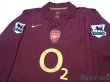 Photo3: Arsenal 2005-2006 Home  Authentic Long Sleeve Shirt #10 Bergkamp w/tags (3)