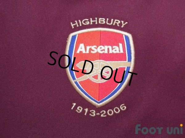 Photo6: Arsenal 2005-2006 Home  Authentic Long Sleeve Shirt #10 Bergkamp w/tags (6)