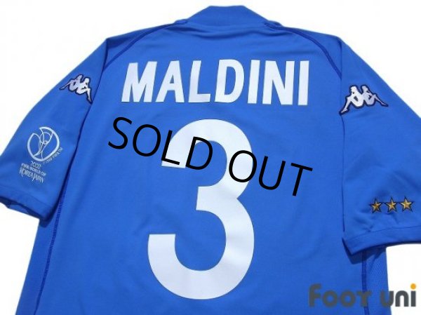 Photo4: Italy 2002 Home Shirt #3 Maldini 2002 FIFA World Cup Korea Japan Patch/Badge (4)