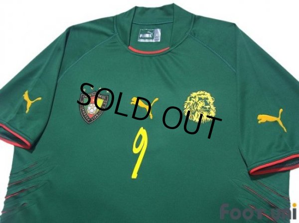 Photo3: Cameroon 2004 Home Shirt #9 Samuel Eto'o (3)
