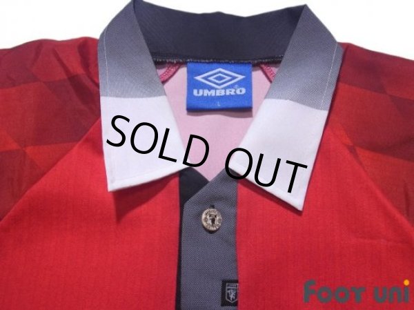 Photo4: Manchester United 1996-1998 Home Shirt (4)